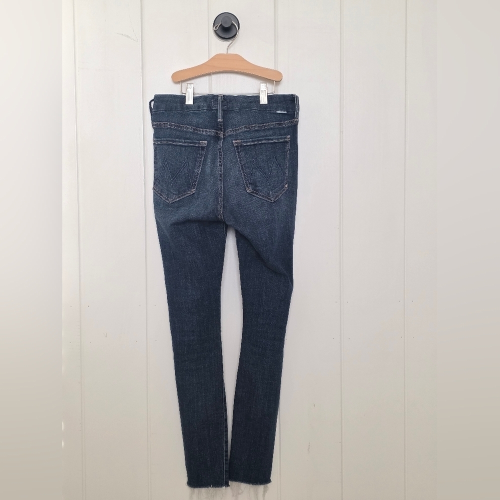 MOTHER The Looker Ankle Fray Skinny Jeans in Girl Crush Wash Size 26 Gently Used - Picture 3 of 7